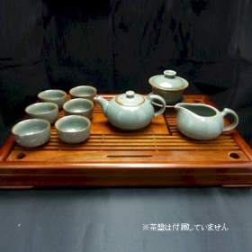 台湾茶:中国茶器セット（灰色歌窯）