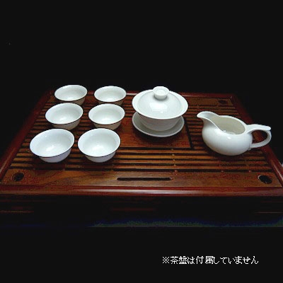 ★ 中国茶器セット　《茶壺(急須)1点　及び　茶杯(湯飲茶碗 )4客》